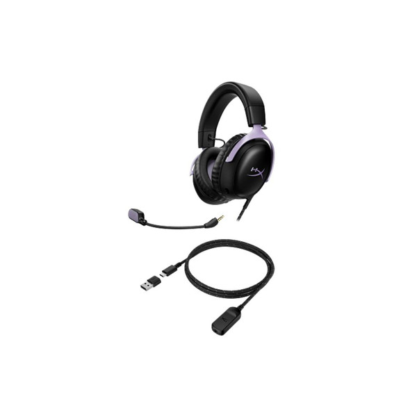 Hyperx Cloud III DF7F0AA Kablolu Oyuncu Kulaklığı Siyah Lavanta