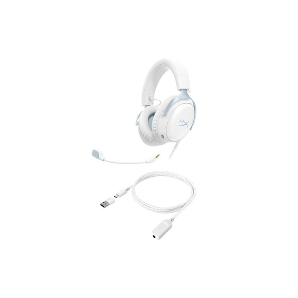 Hyperx Cloud III DF7F1AA Kablolu Oyuncu Kulaklığı Beyaz Mavi