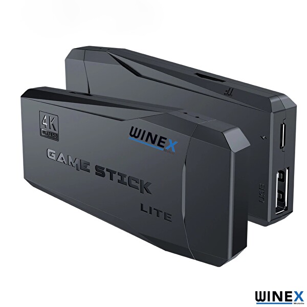 Winex Arcade 4K HD Retro Game Stick 90'Lı Yıllar Atari Makinesi 3885 Oyunlu Oyun Konsolu