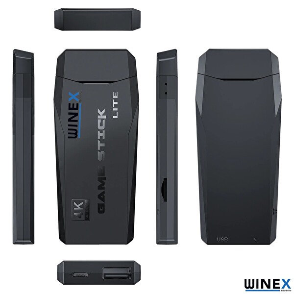 Winex Arcade 4K HD Retro Game Stick 90'Lı Yıllar Atari Makinesi 3885 Oyunlu Oyun Konsolu