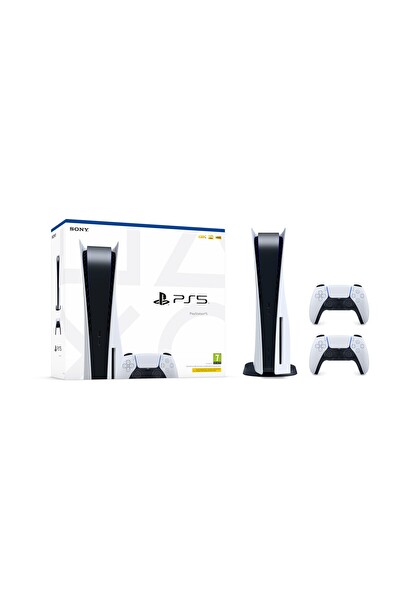 Sony Playstation 5 825 GB Türkçe Menü ve 2. PS5 Dualsense Oyun Konsolu (İthalatçı Garantili)