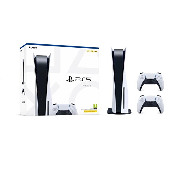 Sony Playstation 5 Diskli 2 TB (2048 GB + 835 GB) Oyun Konsolu + 2. Dualsense Kol (İthalatçı Garantili)