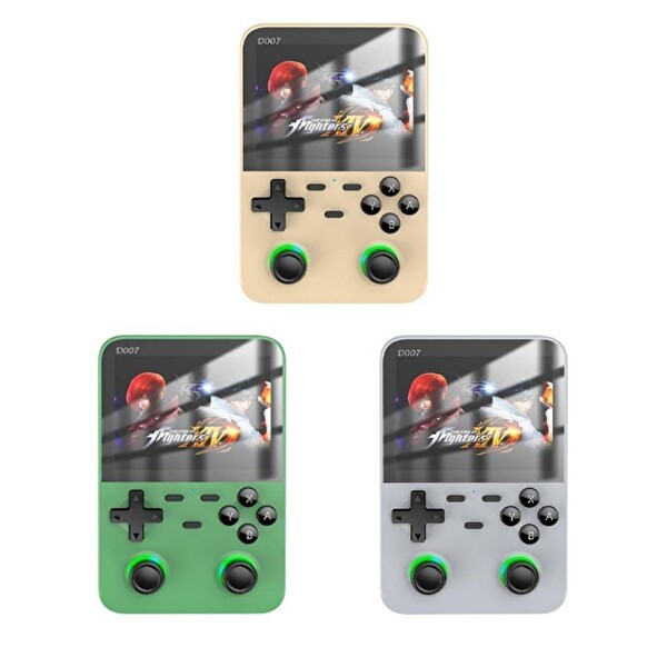 Cosmostech D007 Plus Android HD IPS 3.5 Ekran -10.000+ Oyunlu Taşınabilir Retro El Atarisi Game Oyun Konsolu Yeşil