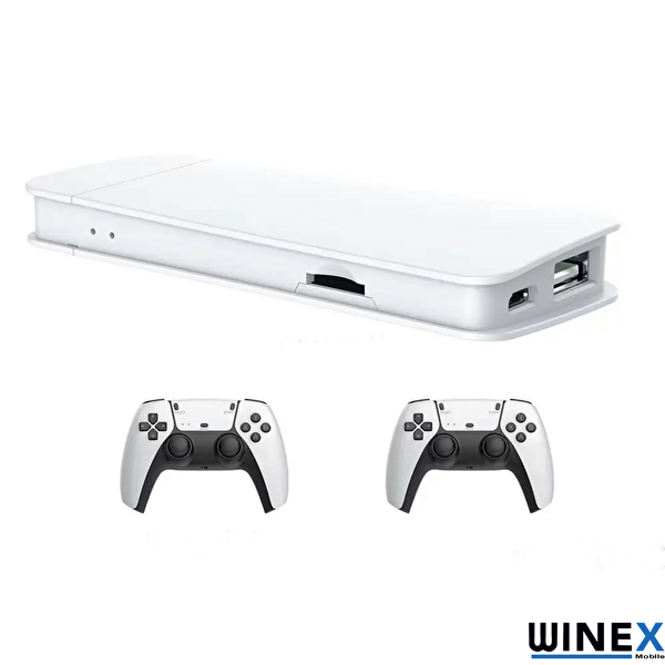 Winex Arcade 2024 4KHD Emuelec Retro Game Stick 90'lı Yıllar Atari Makinesi Oyunları 20600 Oyunlu Konsol M15