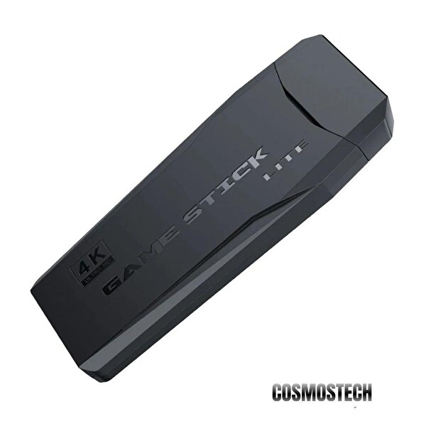 Cosmostech 4K Ultra HD Game Stick Lite Retro Atari Video Oyunlu Gaming Oyun Konsolu - 2.4G Kablosuz Çift Kollu Gamepad