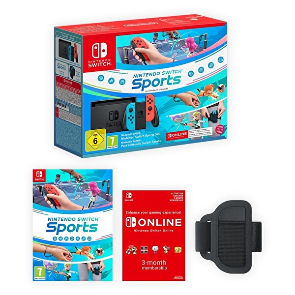 Nintendo Switch Sports Bundle Konsol Neon Red Blue Fiyatı ve