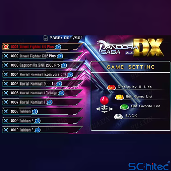 ScHitec 4K Fashion Arcade Station 3D Pandora 26800 Oyunlu TV Baglanan Atari Makinası