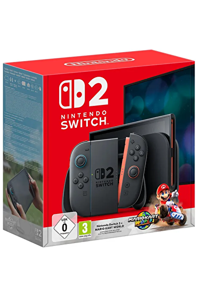 Nintendo Switch 2 Mario Kart World Bundle Oyun Konsolu (İthalatçı Garantili)