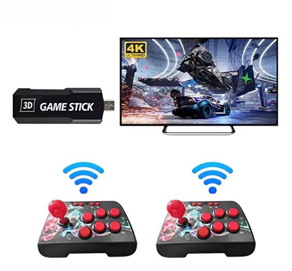 Konsolplus X2 Ultra Gamestick ve 02 Arcade Joystick 64G B 20.000 Oyun