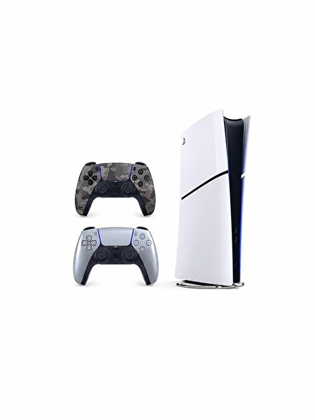 Sony Playstation 5 Slim Digital 825 GB Kamuflaj - Gümüş Kol (İthalatçı Garantili)