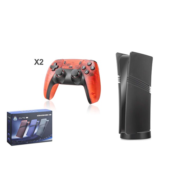Hadron GS5 Ultra PS2- PSP-PS1 128 GB Çift GamePad Siyah Renk Retro Oyun Konsolu