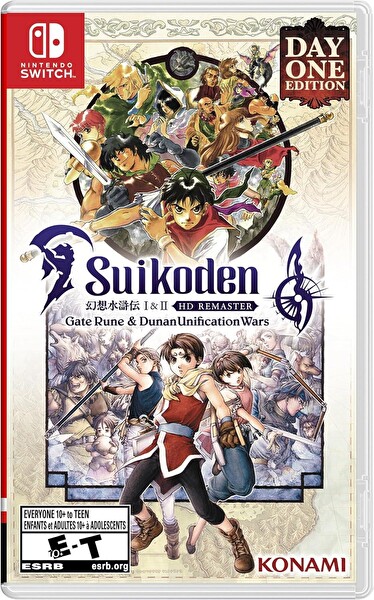 Suikoden I & II HD Remaster Gate Rune and Dunan Unification Wars Nintendo Switch Oyun