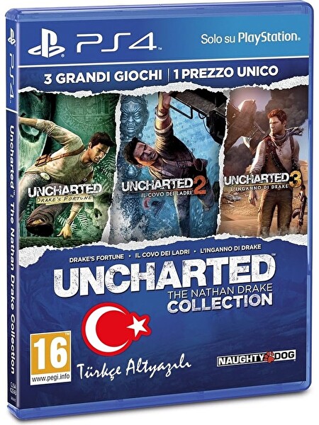 Sony PS4 Uncharted: The Nathan Drake Collection Tek CD 3 Oyunlu Türkçe Altyazılı PS4 Oyun