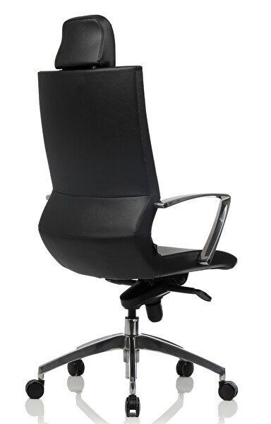 Bürosit Omega 9 Başlıklı Siyah Yönetici Koltuğu