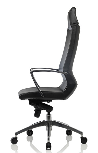 Bürosit Omega 9 Başlıklı Siyah Yönetici Koltuğu