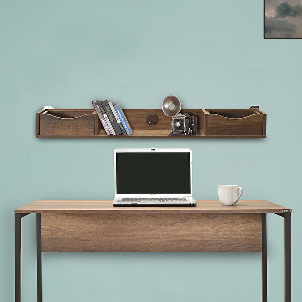 Adore Mobilya Connect Opsiyonel Üst Modul Oslo Ceviz Çalışma Masası