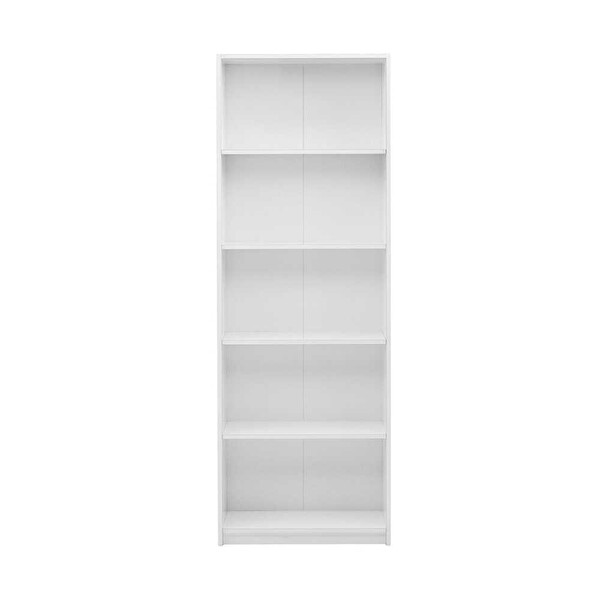 Adore Mobilya Max 5 Raflı Beyaz Kitaplık