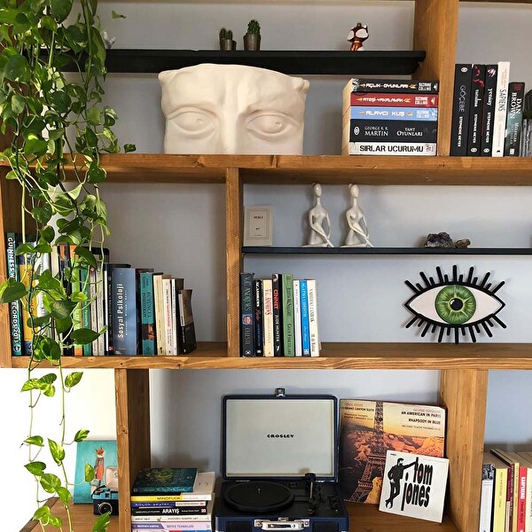 Woodesk CPT6004-200 200x200x30 CM Masif Ağaç Kitaplık