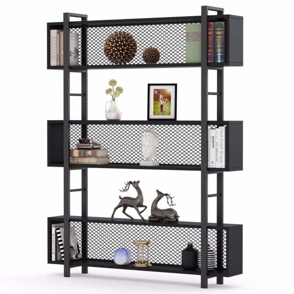 Tasarım 120x30 CM Asılabilir Siyah Aksesuar Düzenleyici ve Vitrin