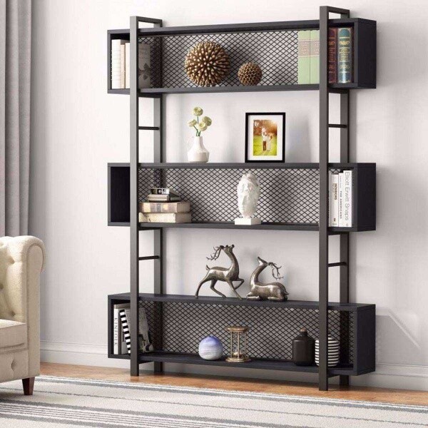 Zizuva Tasarım 120x30 CM Asılabilir Siyah Aksesuar Düzenleyici ve Vitrin
