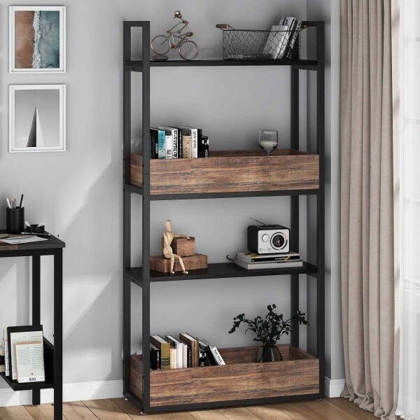Zizuva Tasarım 65x30x160 CM Ceviz Sandıklı Düzenleyici