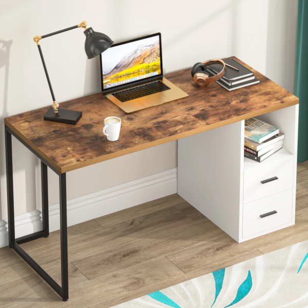 Zizuva Tasarım 120x60x75 CM Ceviz Çalışma Masası