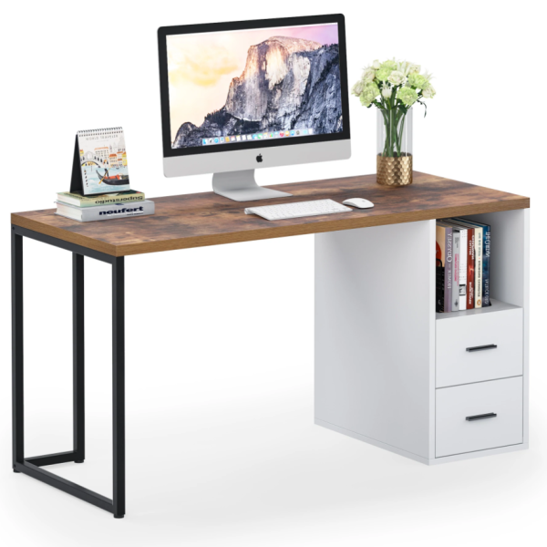 Zizuva Tasarım 120x60x75 CM Ceviz Çalışma Masası