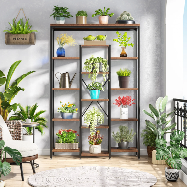 Zizuva Tasarım 180x30x120 CM Ceviz Düzenleyici ve Kitaplık