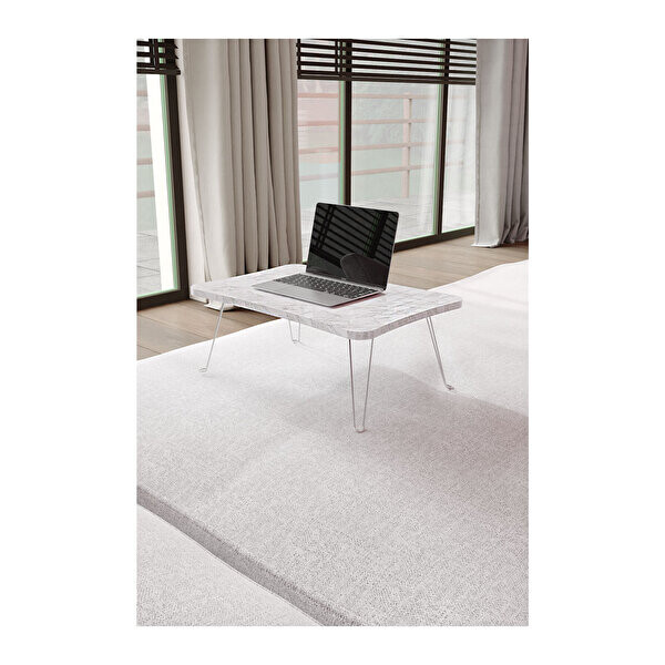 Zuesse Dizayn Taşınabilir Katlanır Yatak Koltuk Üstü Hasta Servis Laptop Bilgisayar Çalışma Sehpası Çok Renkli