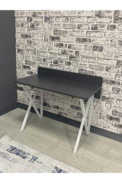 Hey Modüler Mobilya Rüya Antrasit Beyaz Ayak Çalışma Masası