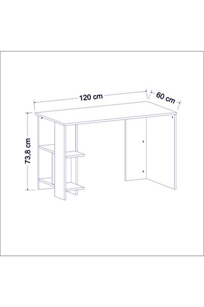 BMdekor Çalışma Masası Arık Beyaz