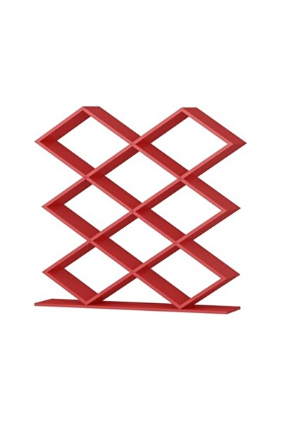 BMdekor Kitaplık Kasım Tasarım Kırmızı