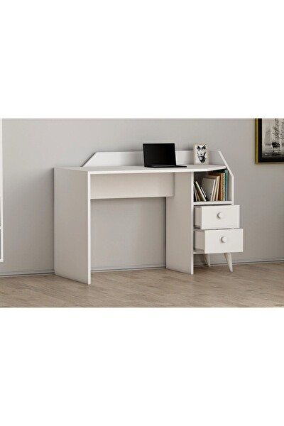 BMdekor Çalışma Masası Zerda Beyaz
