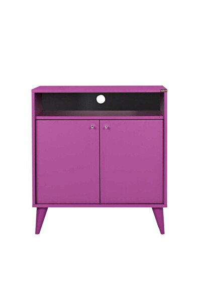 Adore Mobilya London Çok Amaçlı Dolap - Mor 73x79x42 CM (GxYxD)