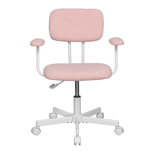 Adore Mobilya Teddy Ofis ve Çalışma Sandalyesi-Pembe 64x74-83x63 CM