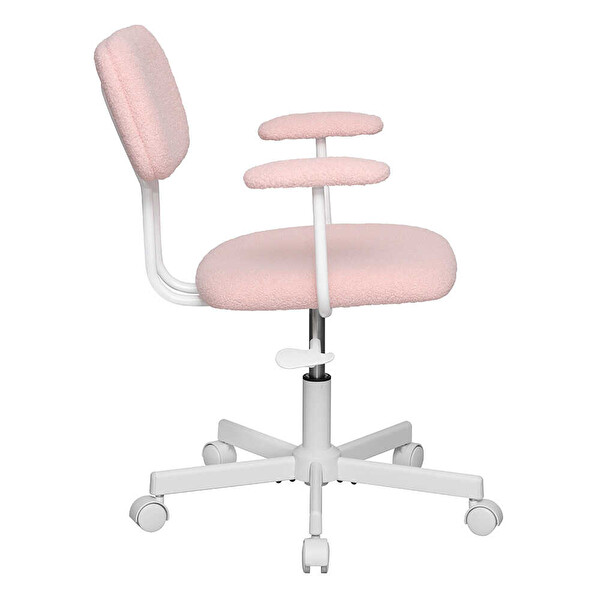 Adore Mobilya Teddy Ofis ve Çalışma Sandalyesi-Pembe 64x74-83x63 CM