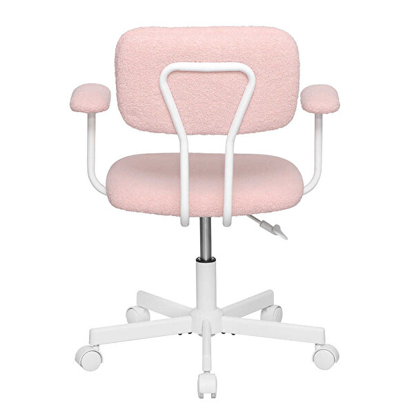 Adore Mobilya Teddy Ofis ve Çalışma Sandalyesi-Pembe 64x74-83x63 CM
