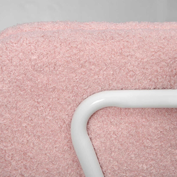 Adore Mobilya Teddy Ofis ve Çalışma Sandalyesi-Pembe 64x74-83x63 CM