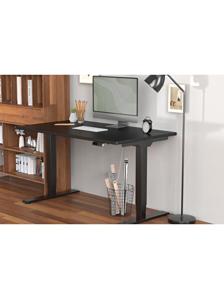 Digitus Elektrikli Yüksekliği Ayarlanabilir Masa Ayağı Çift Motorlu 3 Aşamalı Siyah Tablasız