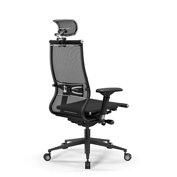 Metta Samurai Ergonomik Fileli Yönetici Koltuğu / Ofis Sandalyesi - 30.3.15.AA Siyah