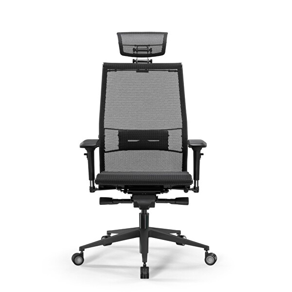 Metta Samurai Ergonomik Fileli Yönetici Koltuğu / Ofis Sandalyesi - 30.3.15.AA Siyah