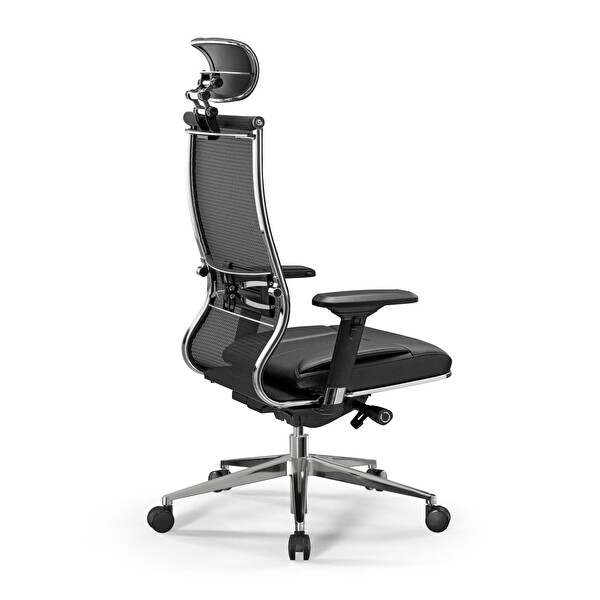 Metta Samurai Ergonomik Fileli ve Deri Yönetici Koltuğu / Ofis Sandalyesi - 23.3.5.109 Siyah