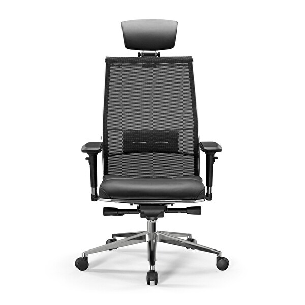 Metta Samurai Ergonomik Fileli ve Deri Yönetici Koltuğu / Ofis Sandalyesi - 23.3.5.109 Siyah