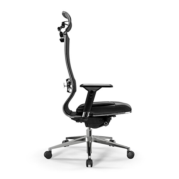 Metta Samurai Ergonomik Fileli ve Deri Yönetici Koltuğu / Ofis Sandalyesi - 23.3.5.109 Siyah