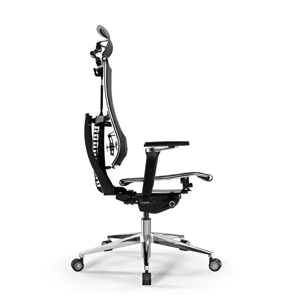 Metta Yoga 4DF Ergonomik Fileli Ofis Sandalyesi / Yönetici Koltuğu - AB.F.15.13A Siyah