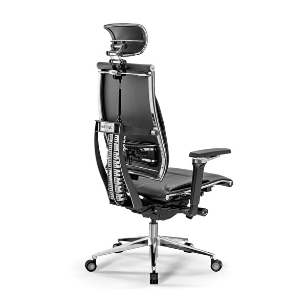 Metta Yoga 4DF Ergonomik Deri Ofis Koltuğu / Yönetici Sandalyesi - A5.F.5.13A Siyah
