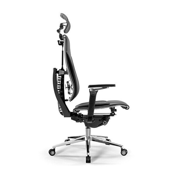 Metta Yoga 4DF Ergonomik Deri Ofis Koltuğu / Yönetici Sandalyesi - A5.F.5.13A Siyah