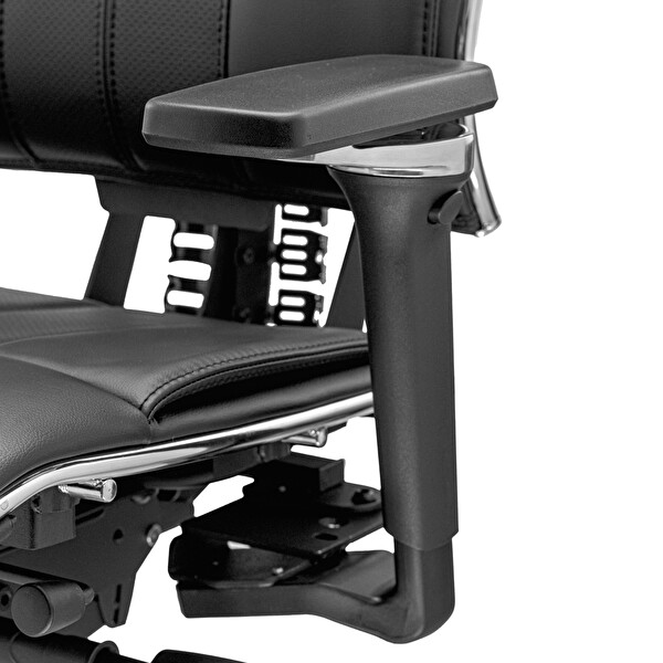 Metta Yoga 4DF Ergonomik Deri Ofis Koltuğu / Yönetici Sandalyesi - A5.F.5.13A Siyah