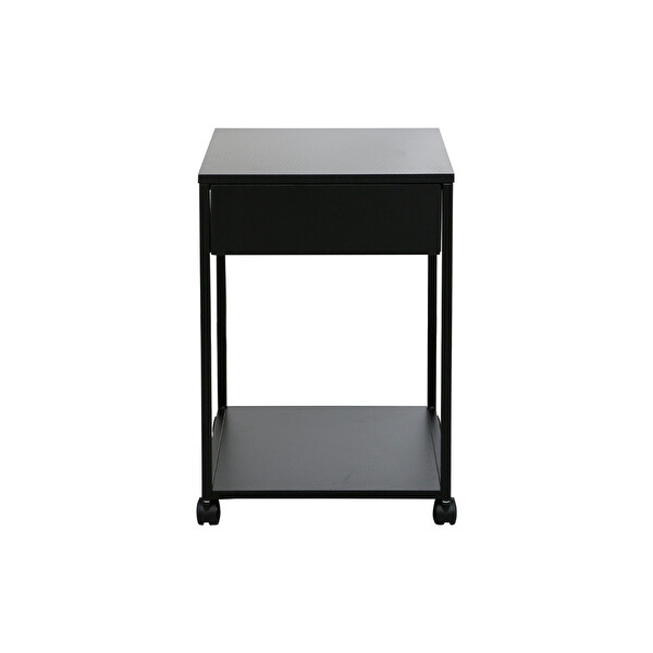 Adore Mobilya Multi Çekmeceli Keson Carbon Fiber - Siyah 40x40x60 cm