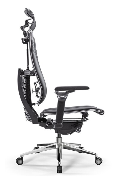 Metta Yoga 4DT Ergonomik Deri ve Fileli Ofis Koltuğu / Yönetici Sandalyesi / - CC.F.15.13A